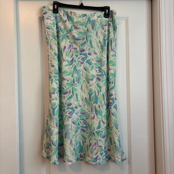 NWT Pure Collection Bias Midi Skirt Sz 14S Spring Modest Feminine Sustainable - Picture 2 of 9